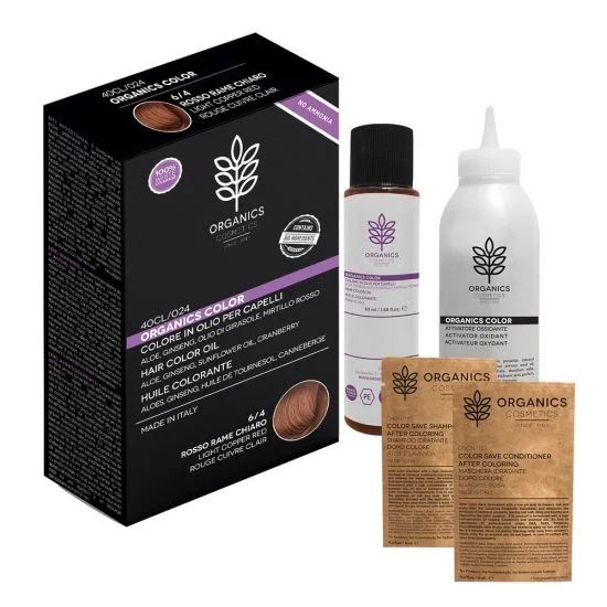 ORGANICS PHARM ORGANIC COLOR 6/4 ROSSO RAME CHIARO